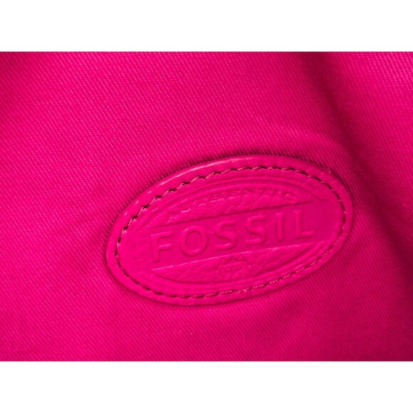 Fossil Clutch Purse Womens Fuschia Pink Cowhide Leather - Picture 7 of 10